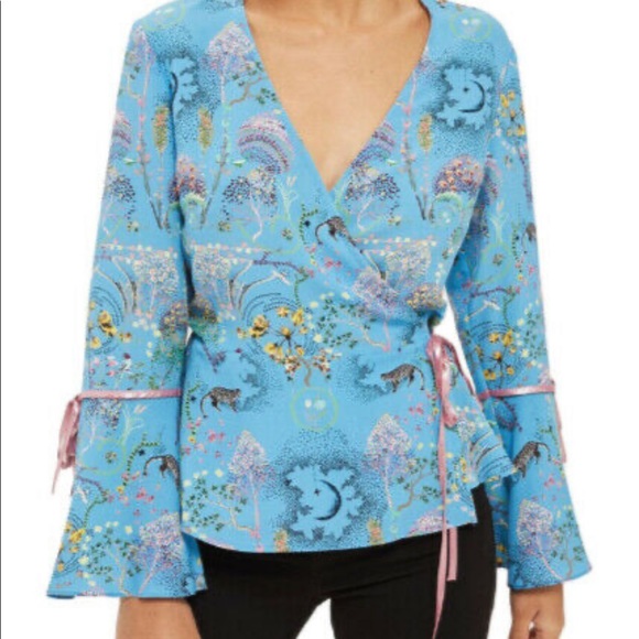 Tops - NWT TopShop Wrap Blouse